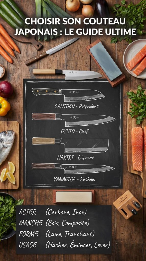 Choisir un couteau japonais : guide pour bien sélectionner le bon modèle